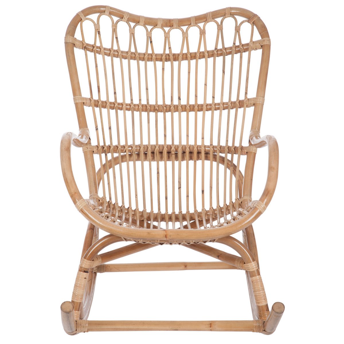 J-Line Rocking Chair Rotin Naturel