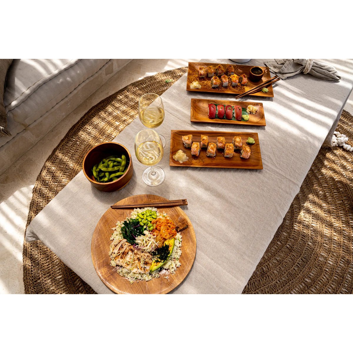 Assiette à Sushi Racine de Teck - S