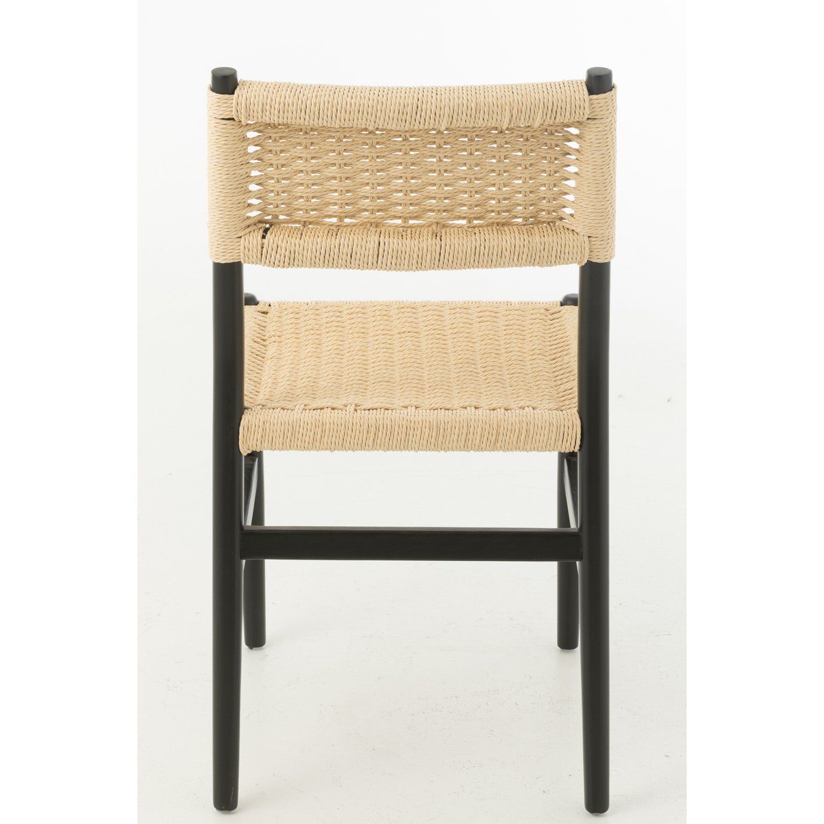 J-Line Chaise Lap Hêtre/Corde Noir