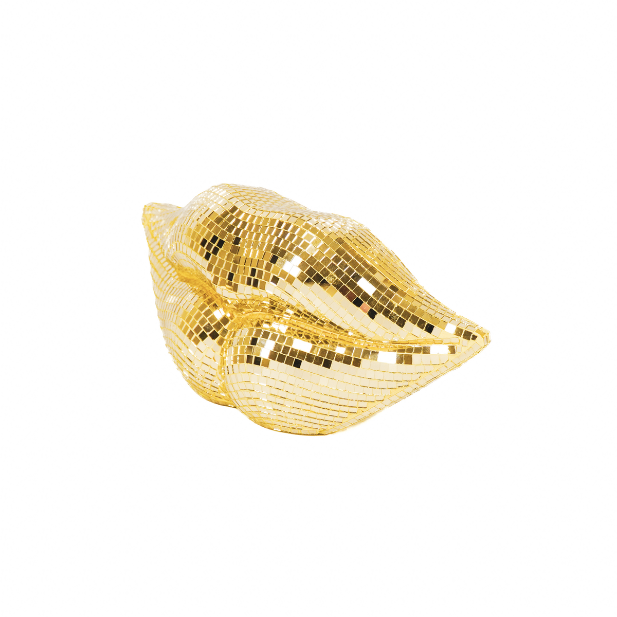 Ornement - Disco- lèvres - Verre - Gold - 29x10x13,5cm