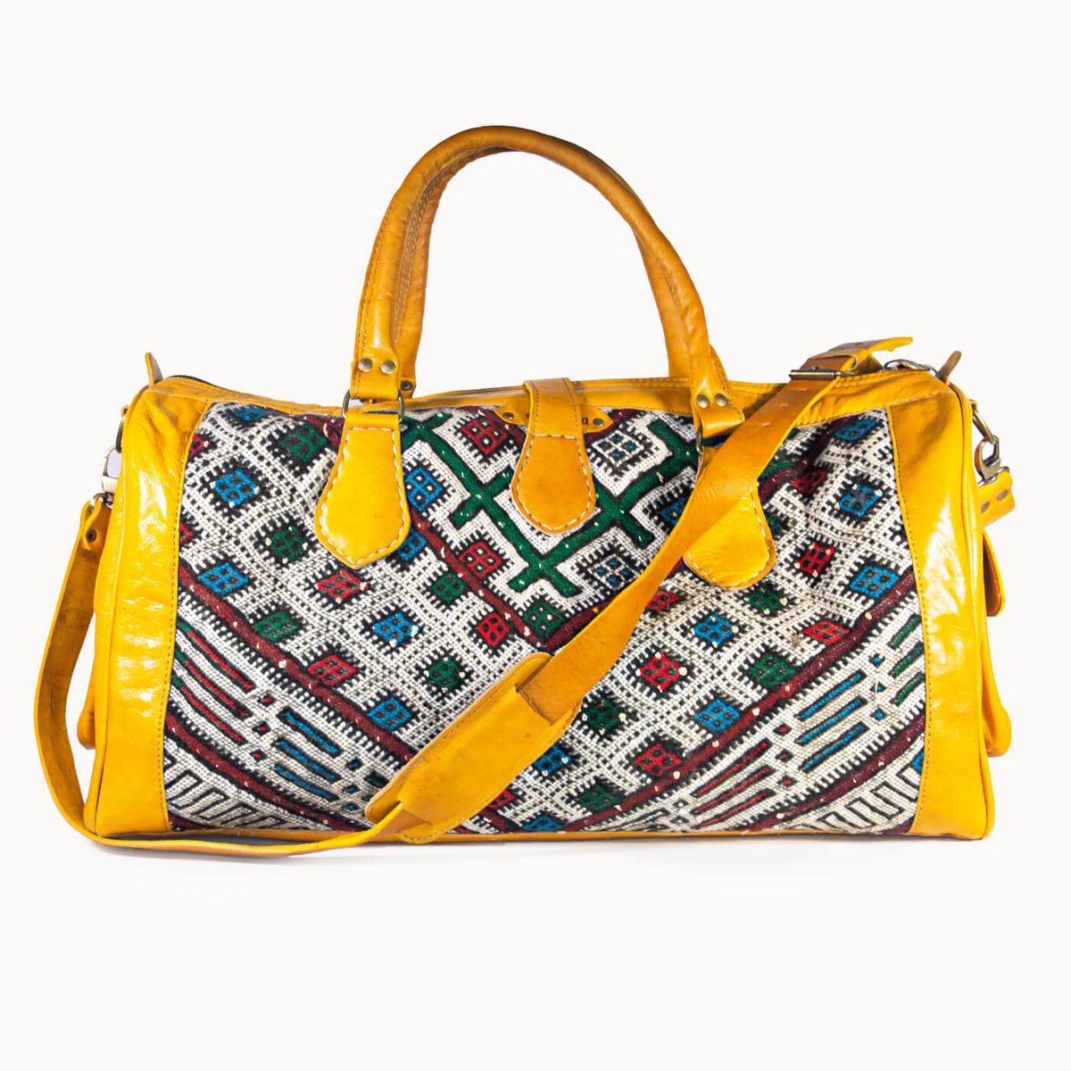 Sac en cuir 'Kilim X'
