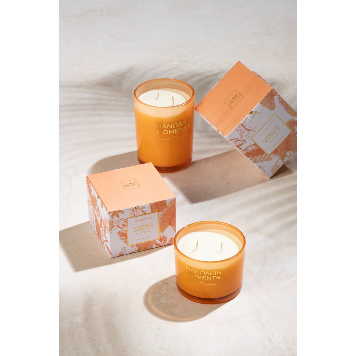 Bougie parfumée J-Line - Madarin Moments - orange - L - 70U