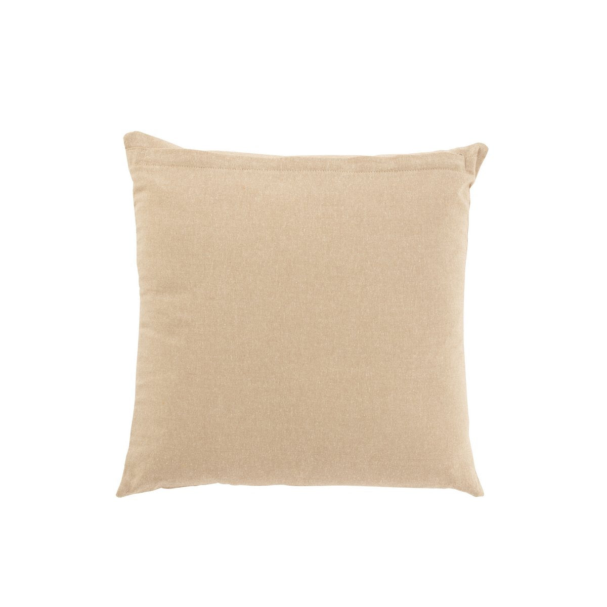 J-Line Coussin Fleur Spirale Coton Beige/Rose