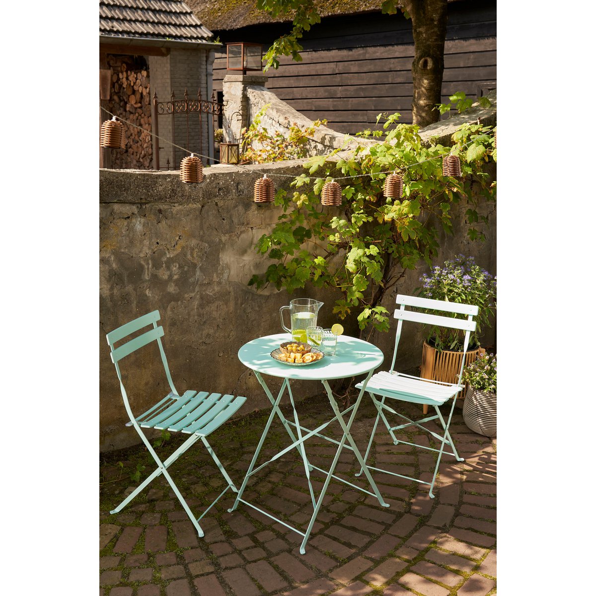 Ensemble Bistro Laurence - Lot de 3 - Métal - Vert Clair