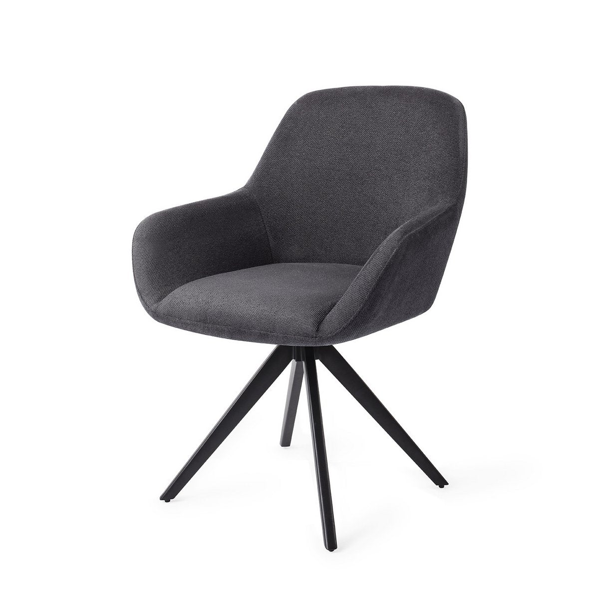Jesper Home Kushi Chaise de Salle à Manger Tourner Noir
