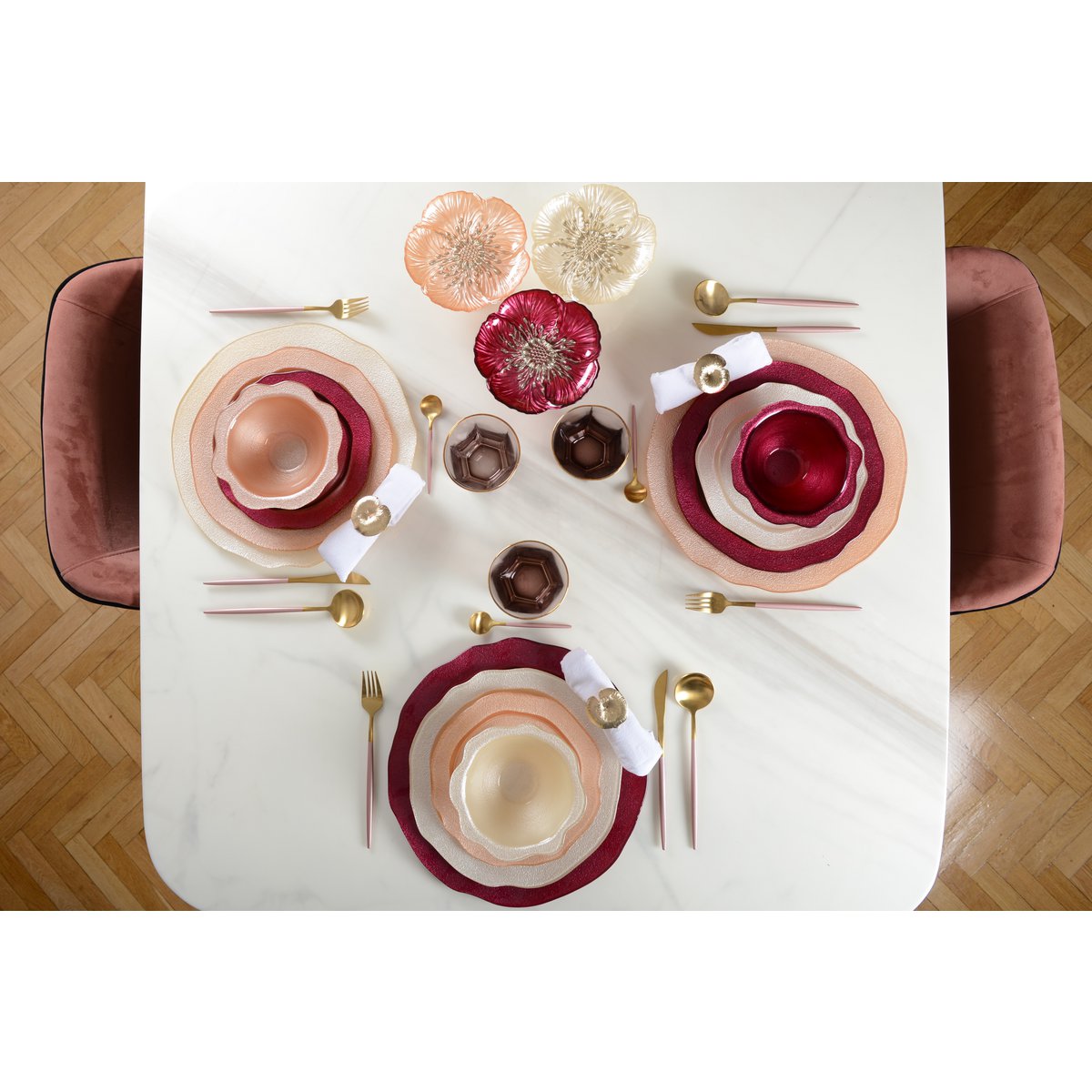 ASSIETTE PLATE FUSHIA