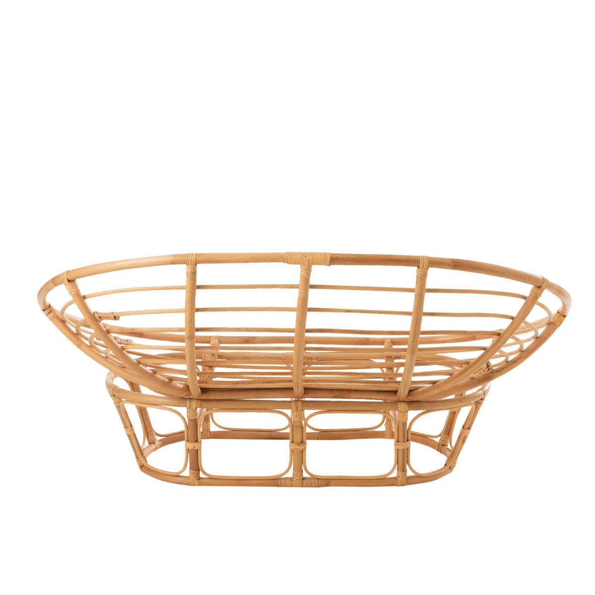 Canapé en rotin J-Line - avec coussin - jute/textile - naturel