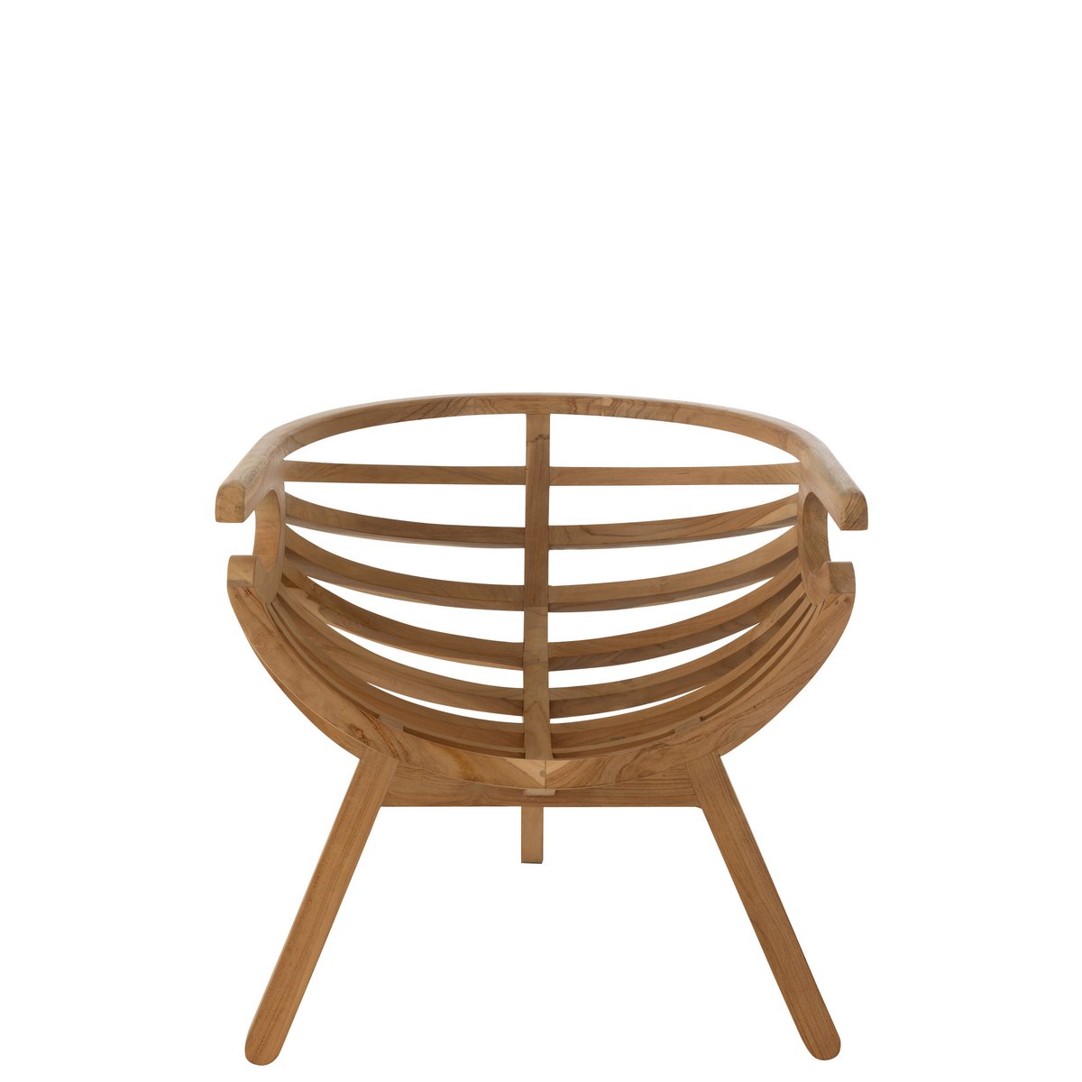 J-Line Chaise Crabe Bois de Teck Naturel