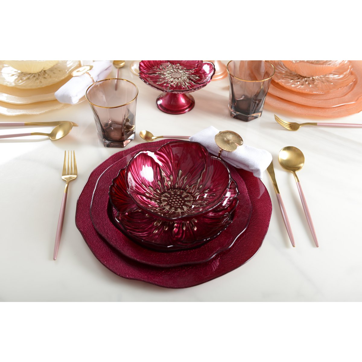 ASSIETTE A DESSERT FUSHIA