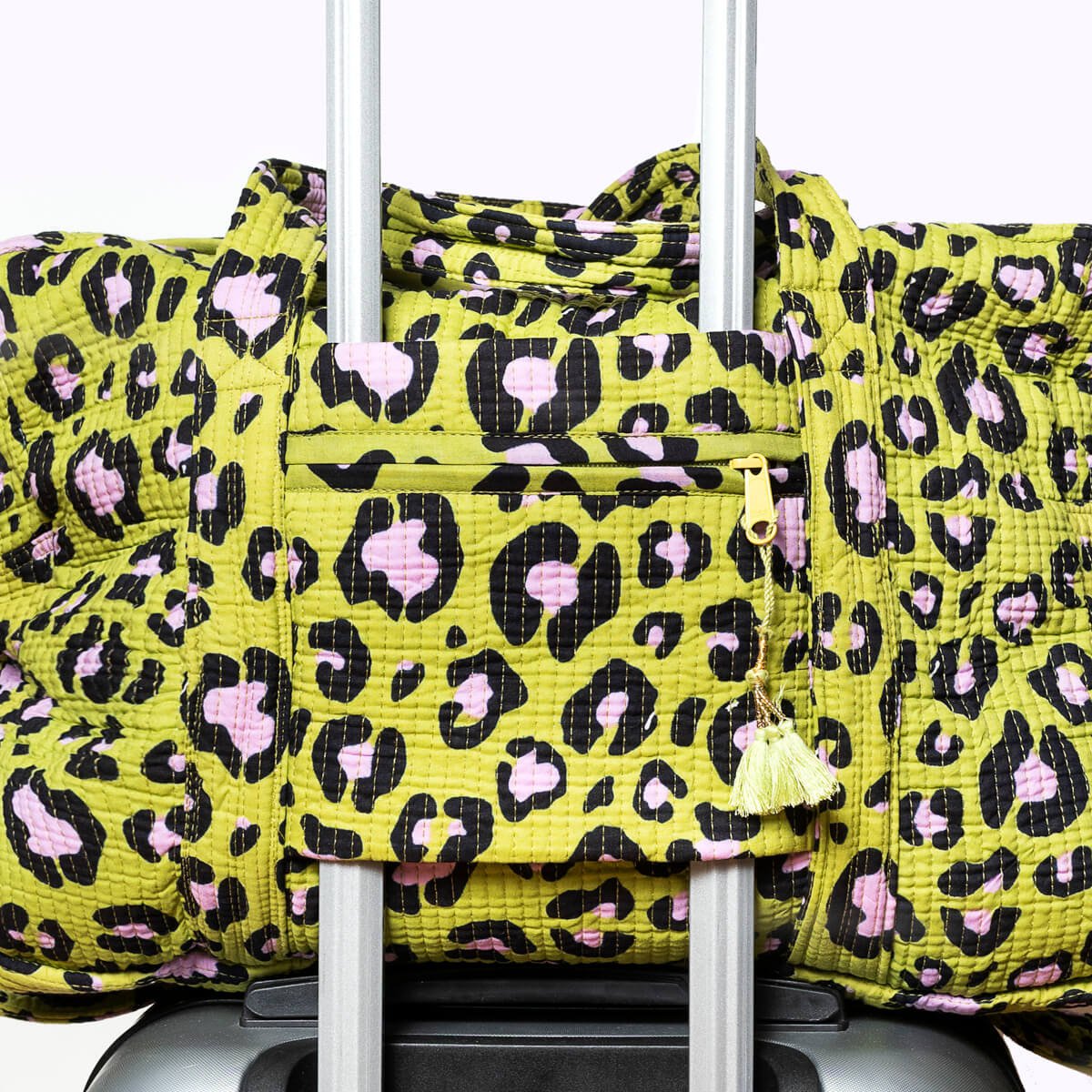 Grand sac de voyage "Oh Leo Cosmic Green"