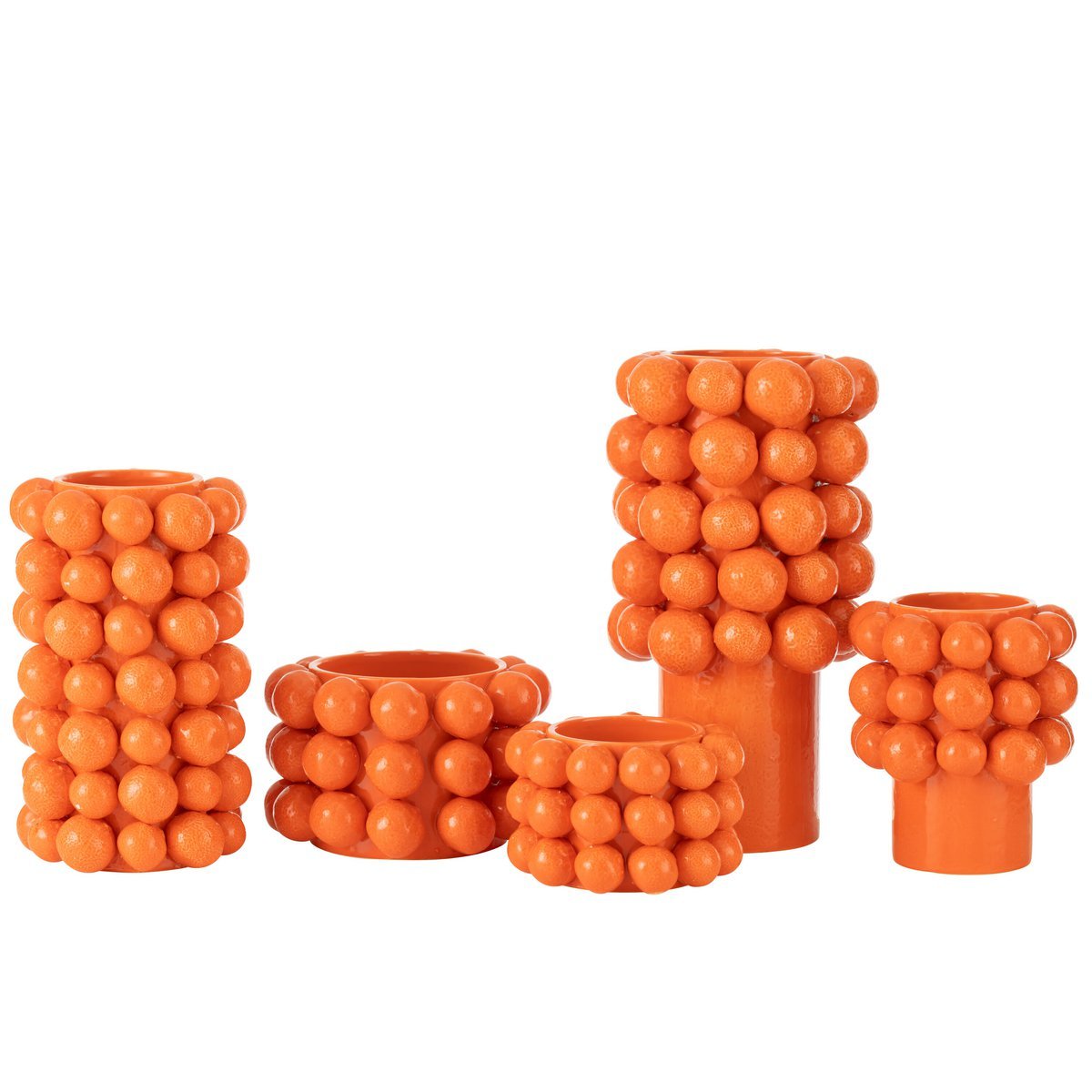 J-Line Vase Oranges Céramique Orange Grand