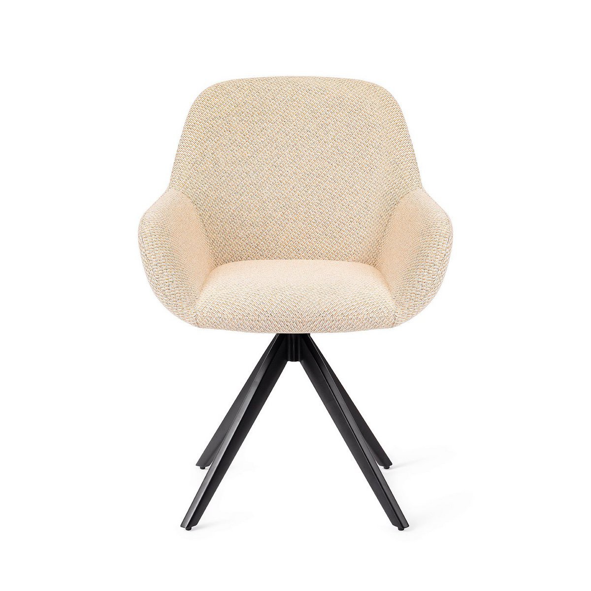 Jesper Home Kushi Chaise de Salle à Manger Tourner Noir