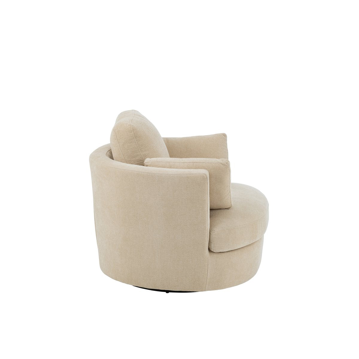 J-Line Chaise longue Swiv Bois de peuplier/Mousse Beige