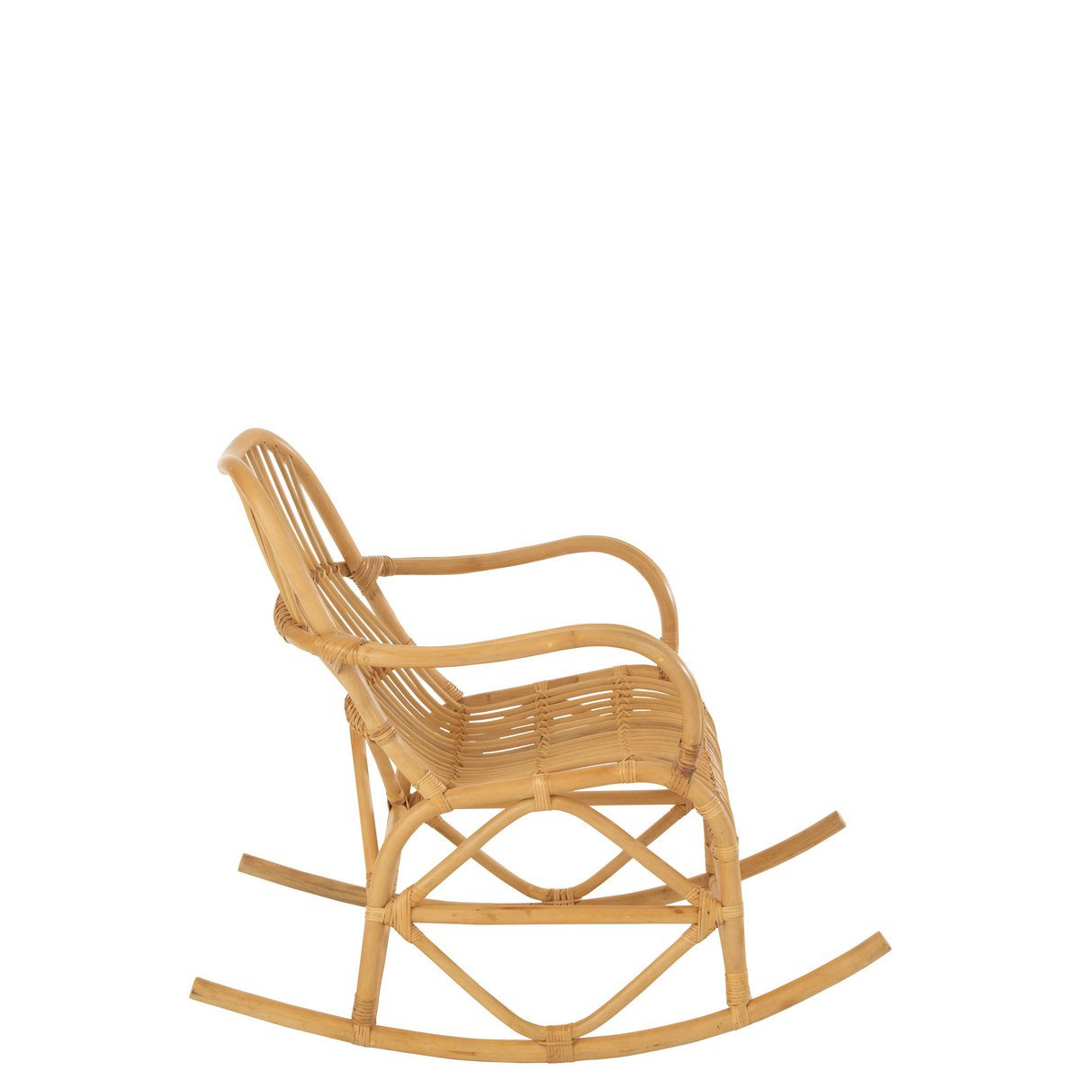 Chaise à bascule J-Line Winand - rotin - naturel