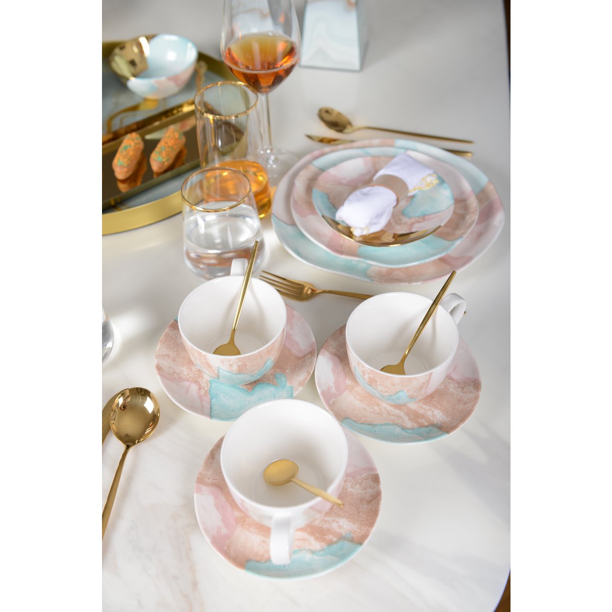 TASSE A CAFE ET SOUS TASSE - TREASURE MINE MIN 2 SETS