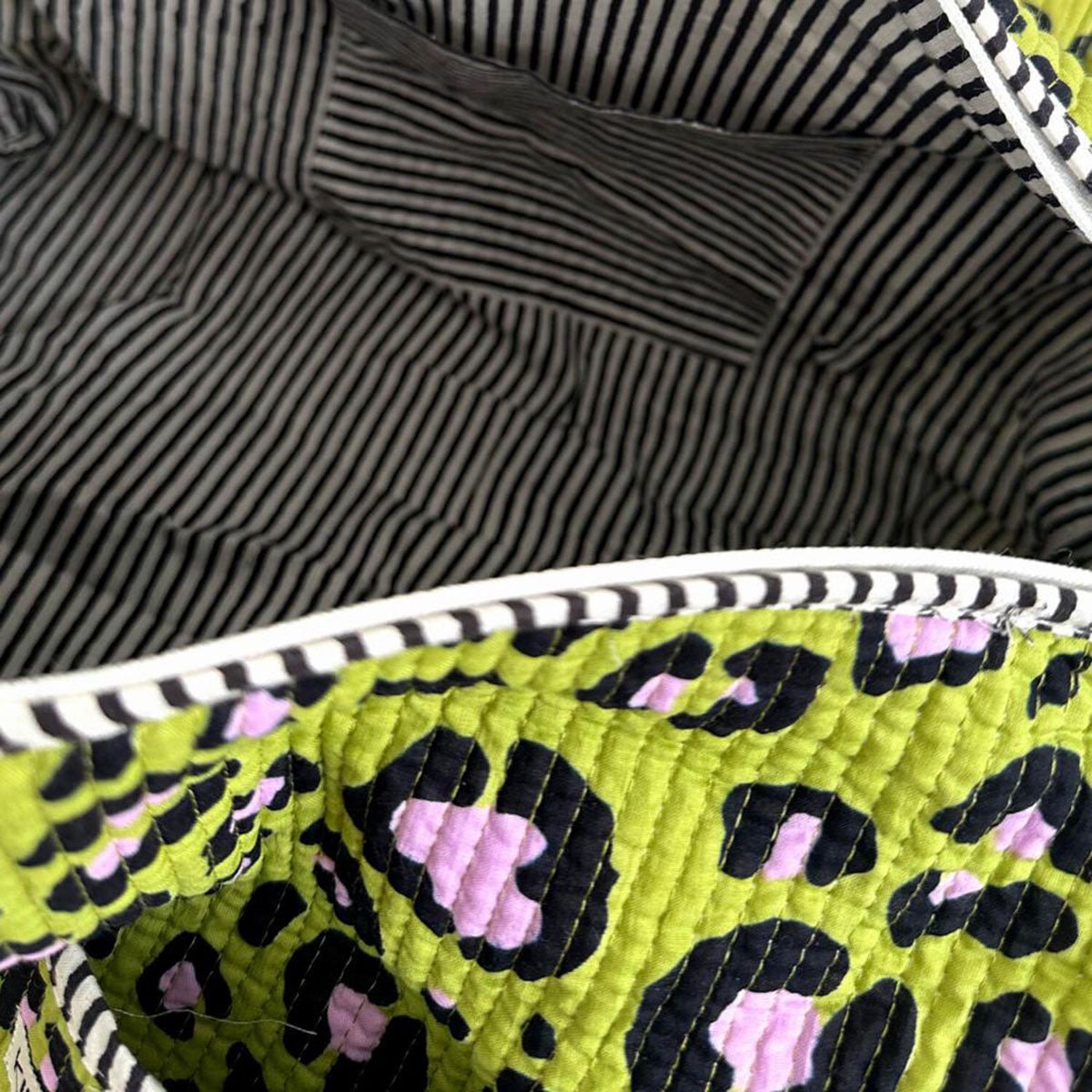 Sac en coton "Oh Leo - vert cosmique"