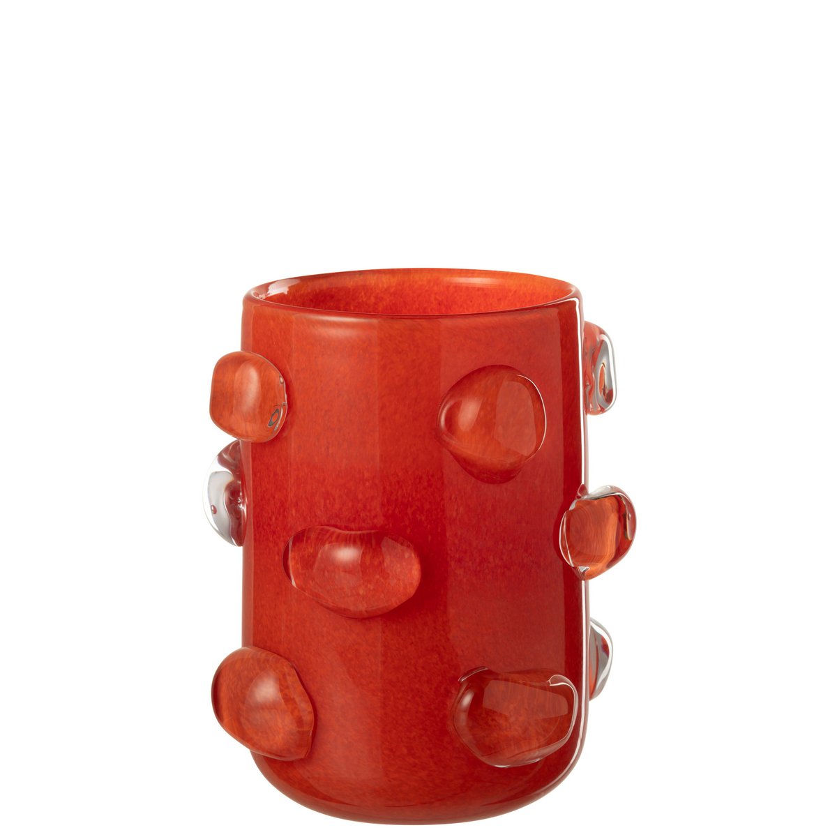 J-Line Vaas Aruna Verre Rouge Petit