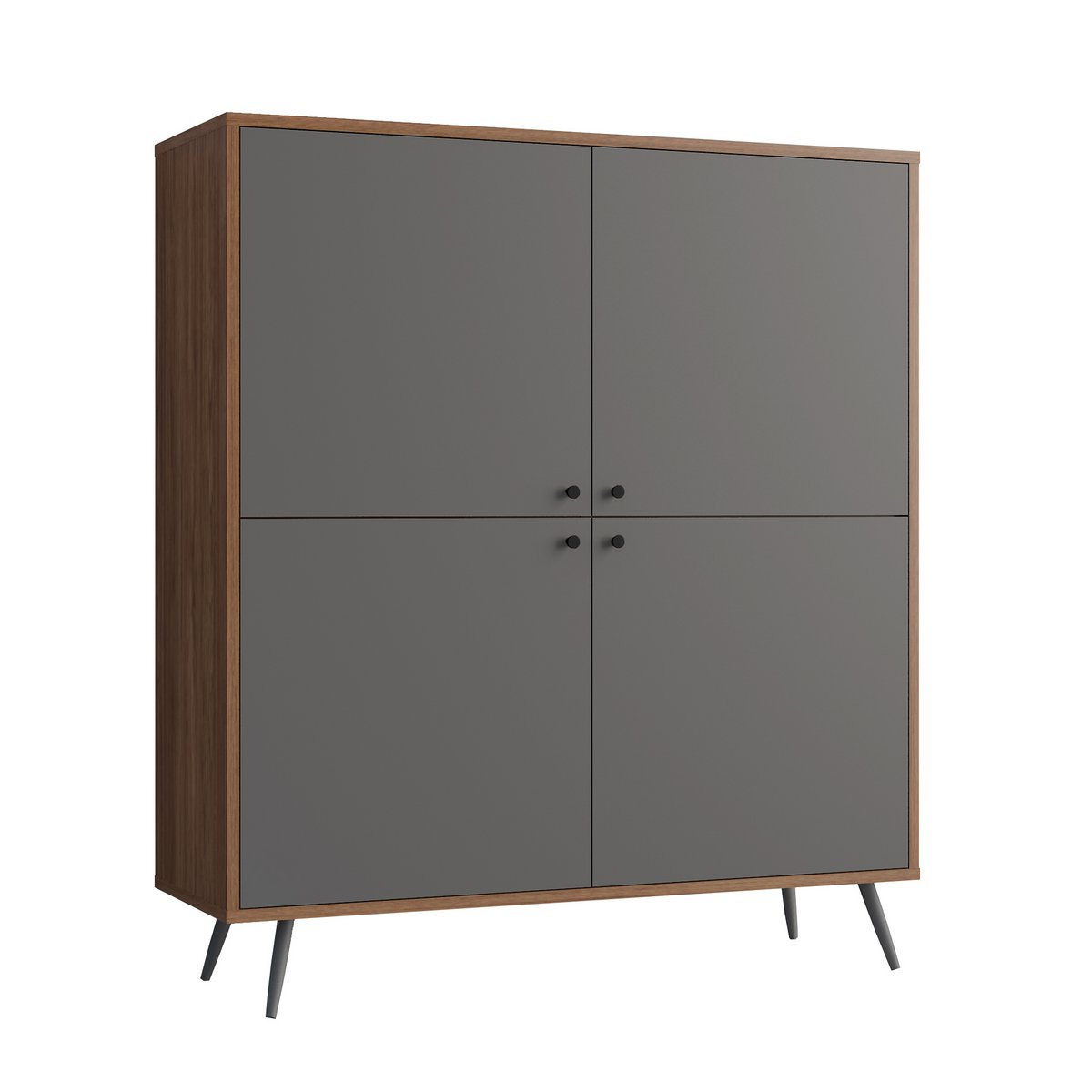 Buffet haut noyer/gris