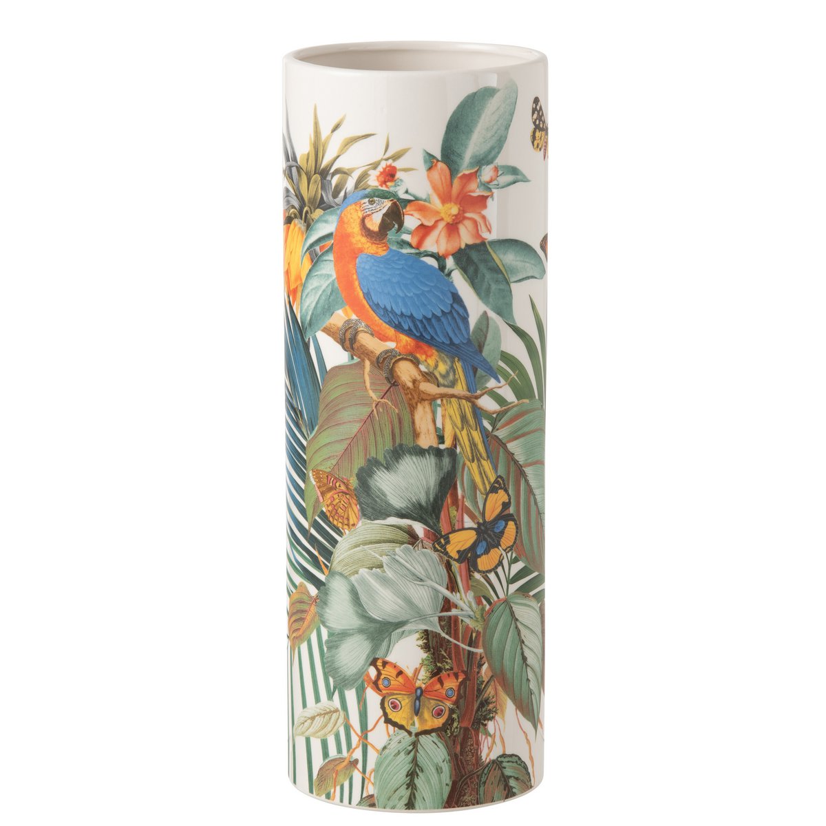 J-Line Vase Papillons Dolomite Mix Grand