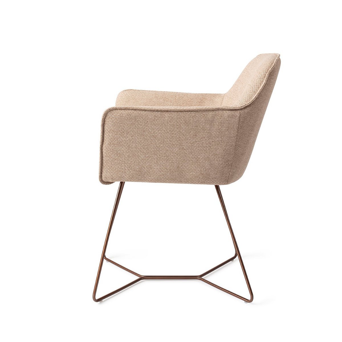 Jesper Home Hofu Chaise de salle à manger Beehive Rose