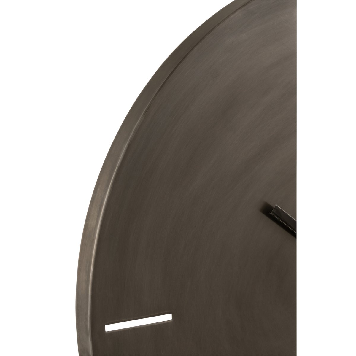 J-Line Horloge ronde - métal - gris foncé - L - Ø 76,5 cm
