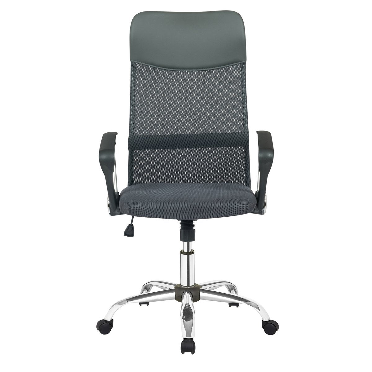 Chaise de bureau grise avec résille