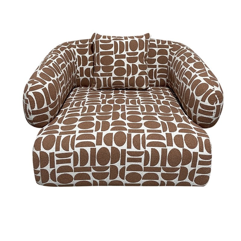 Fauteuil lounge Kathmandu Amon Terre cuite