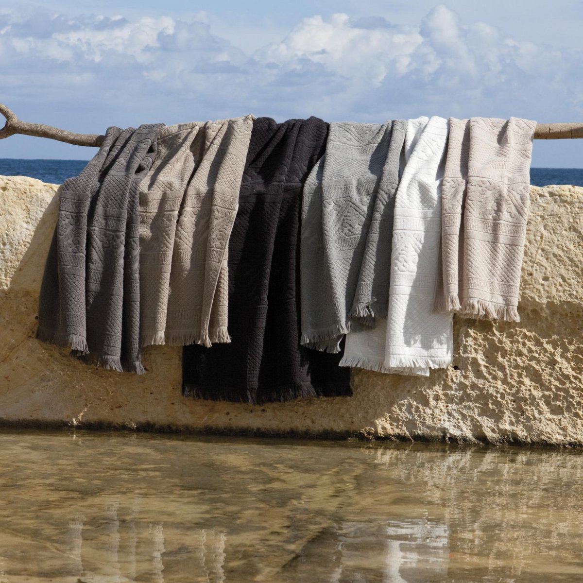 Drap de douche Zoé Neige