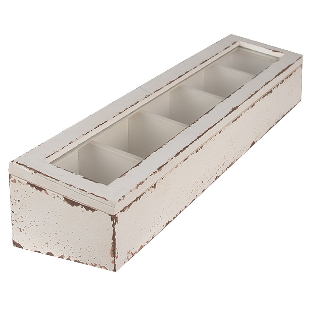 Coffret en bois Blanc 60x13x10