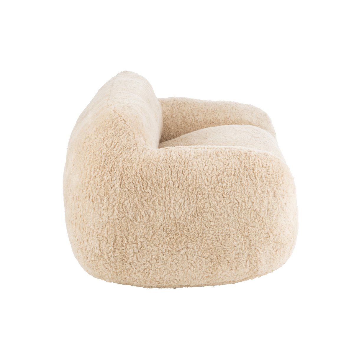 J-Line Canapé Shearl Polyester Crème Grand