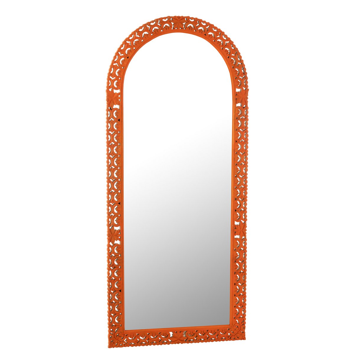 Miroir en j-line sculpté de la mangue Mumbai Mélange