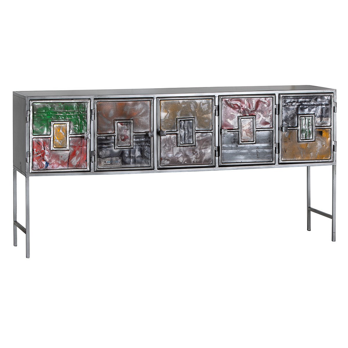 Buffet en métal "Pop Art"