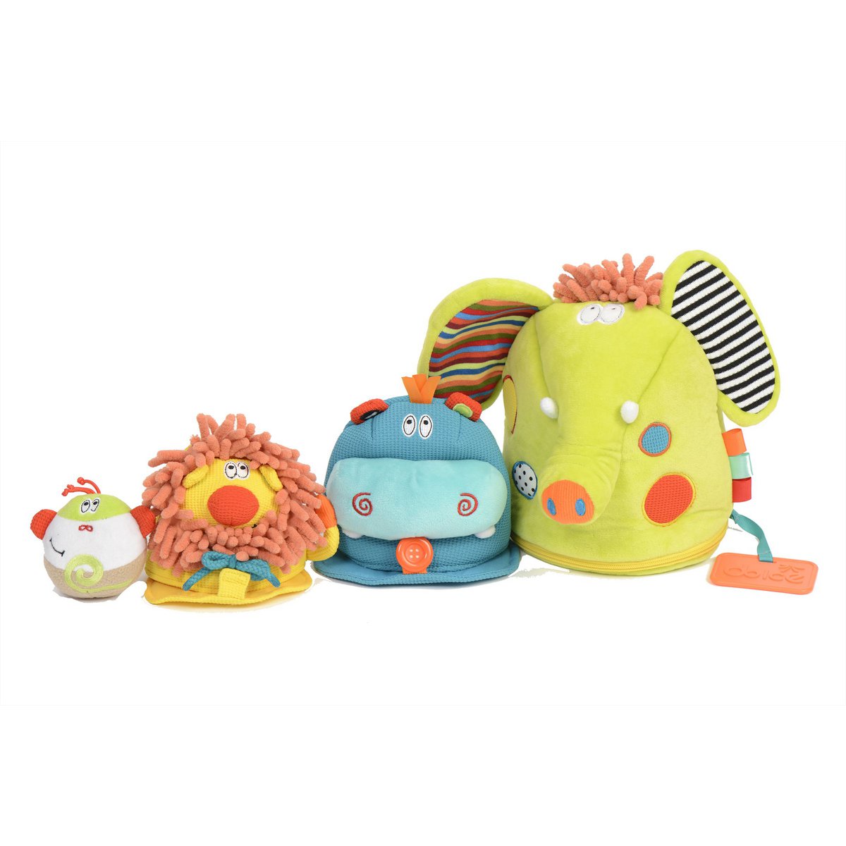Dolce Classic Activity Peluches 4 en 1 - Safari Aventure