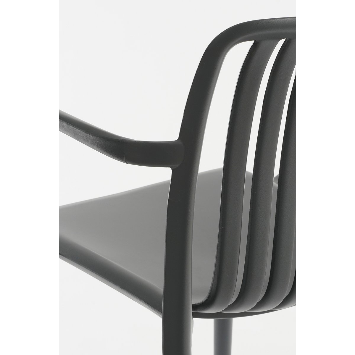 Chaise de jardin Paloma / L53 x l53 x H78 cm - Polypropylène - Gris