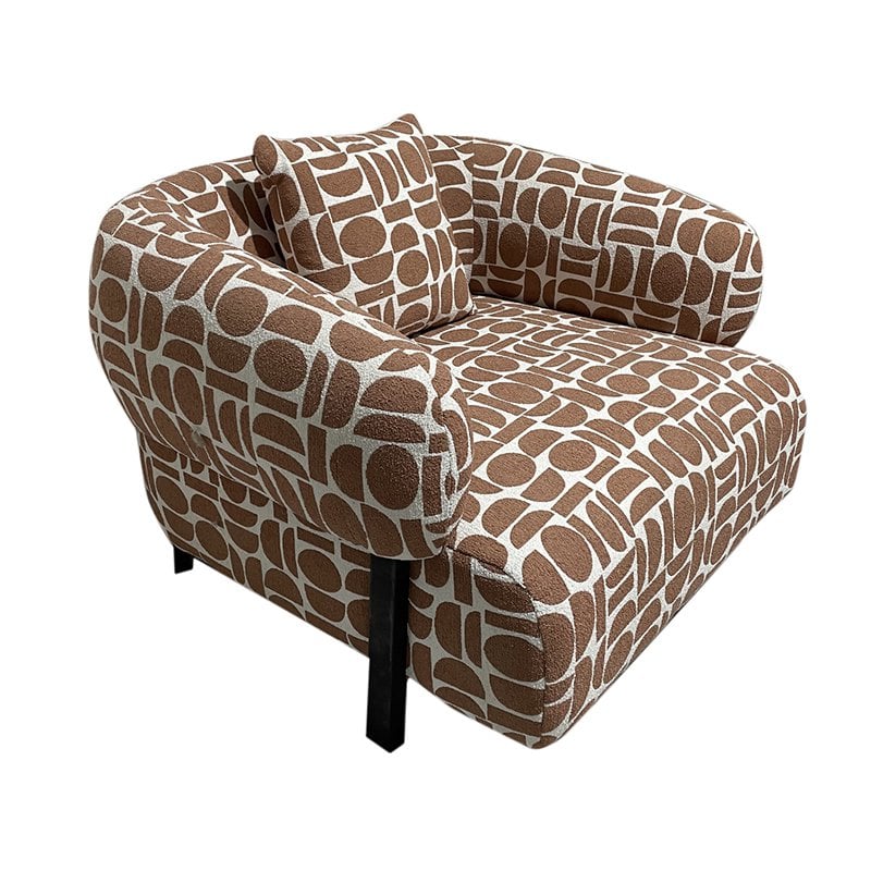 Fauteuil lounge Kathmandu Amon Terre cuite