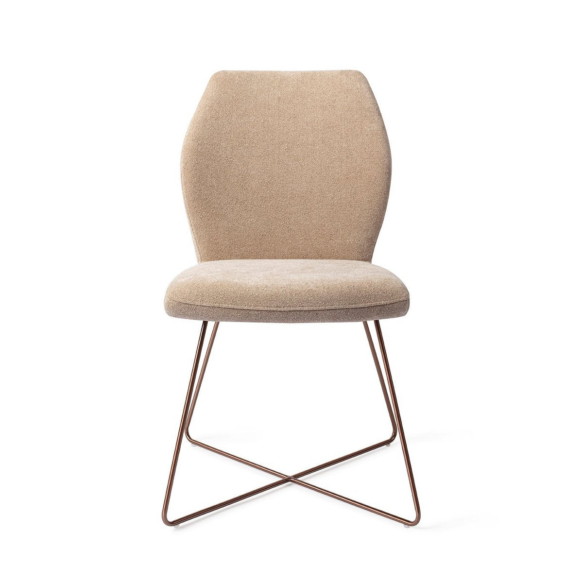 Jesper Home Ikata Chaise de salle à manger Cross Rose