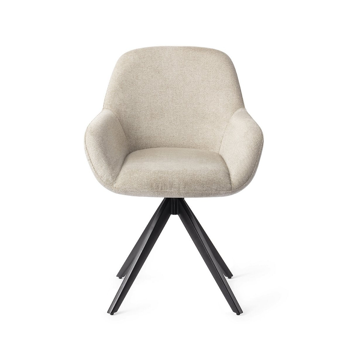 Jesper Home Kushi Chaise de Salle à Manger Tourner Noir