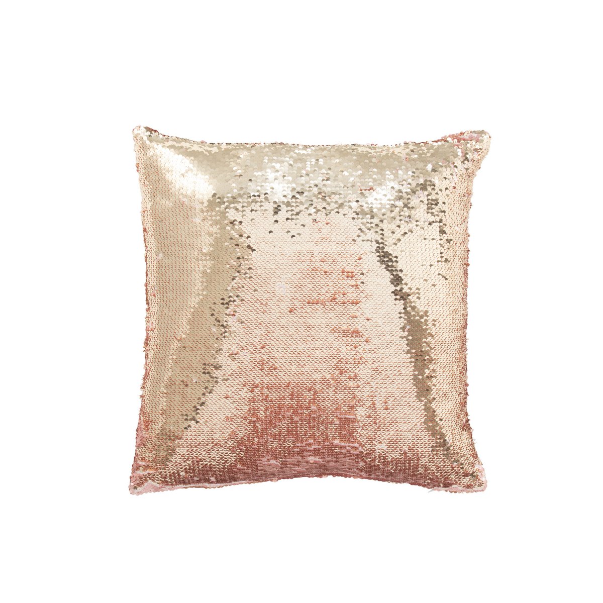 Coussin Réversible J-Line Paillette Rose/Champagne