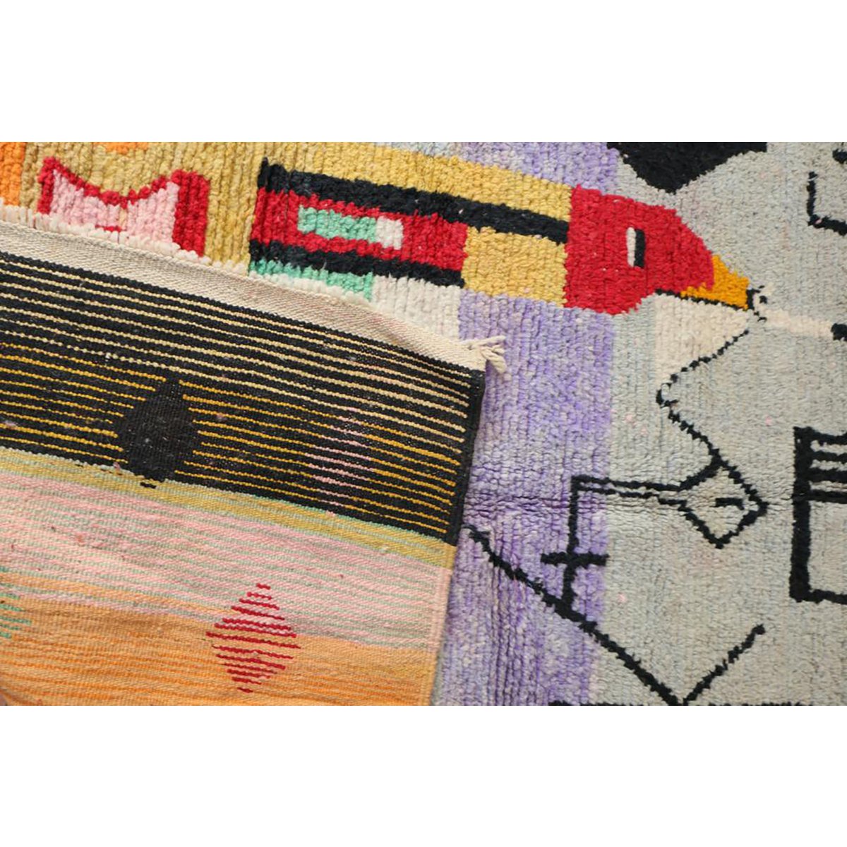 Tapis Berbere marocain pure laine 169 x 268 cm