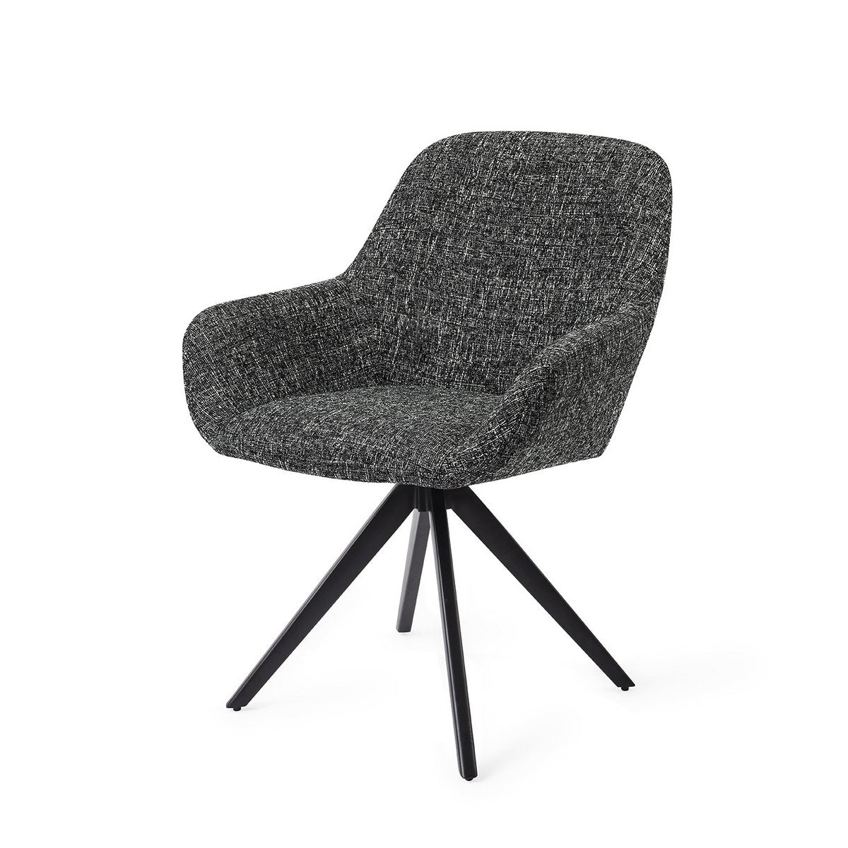 Jesper Home Kushi Chaise de Salle à Manger Tourner Noir