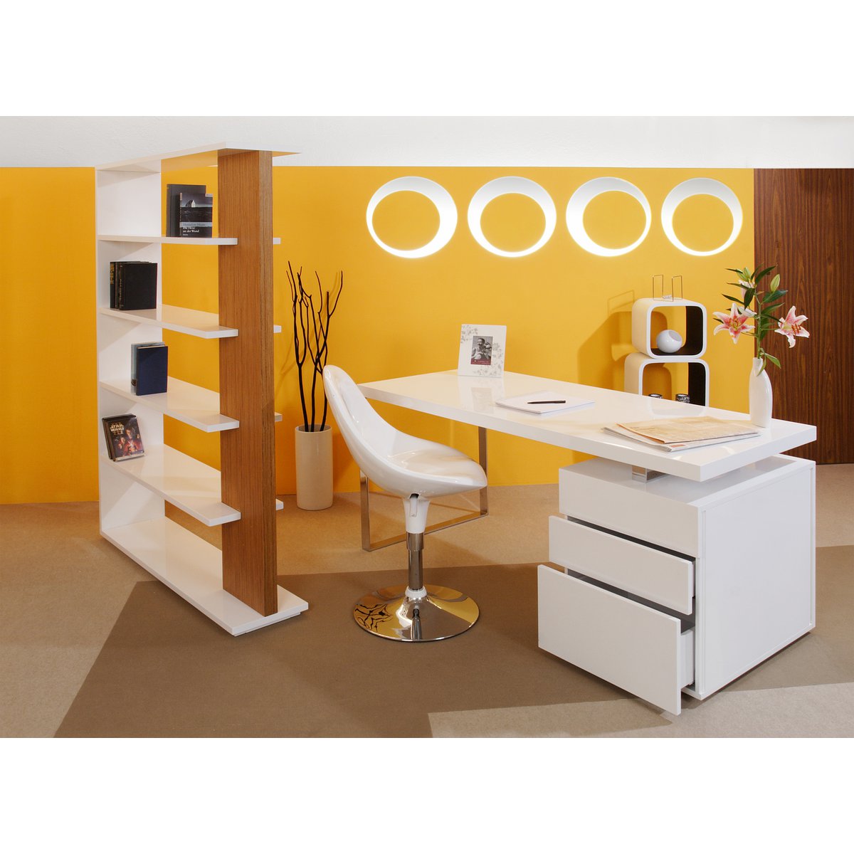 Bureau 180x85x76 cm blanc