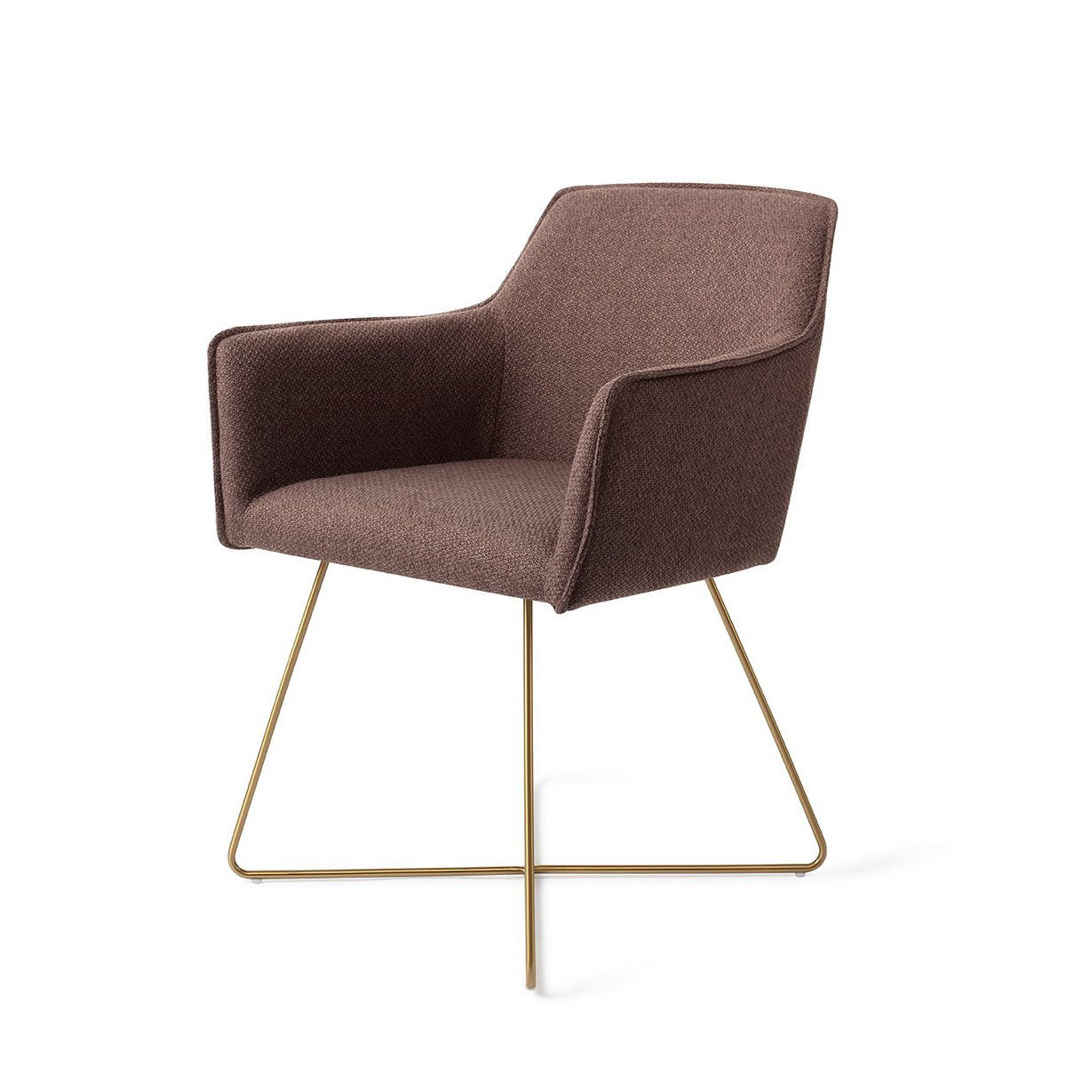 Jesper Home Hofu Chaise de salle à manger Croix Or
