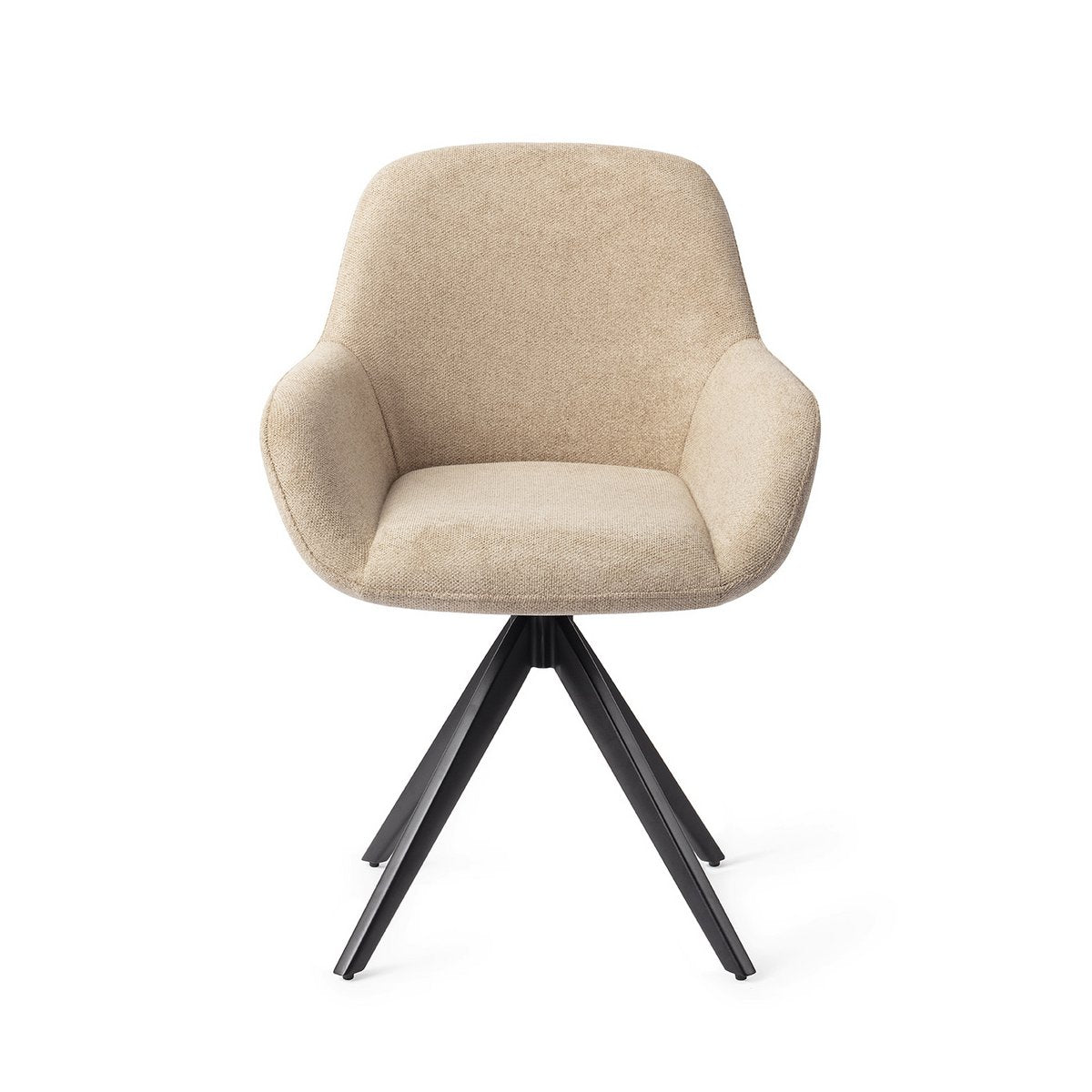Jesper Home Kushi Chaise de Salle à Manger Tourner Noir