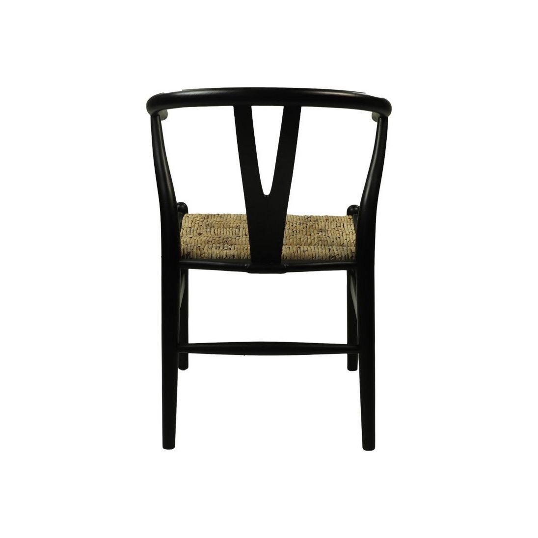 Chaise de salle de collection HSM Delilah-50x41x78-Zwart / Naturel-Mahonie / Banana Leaf