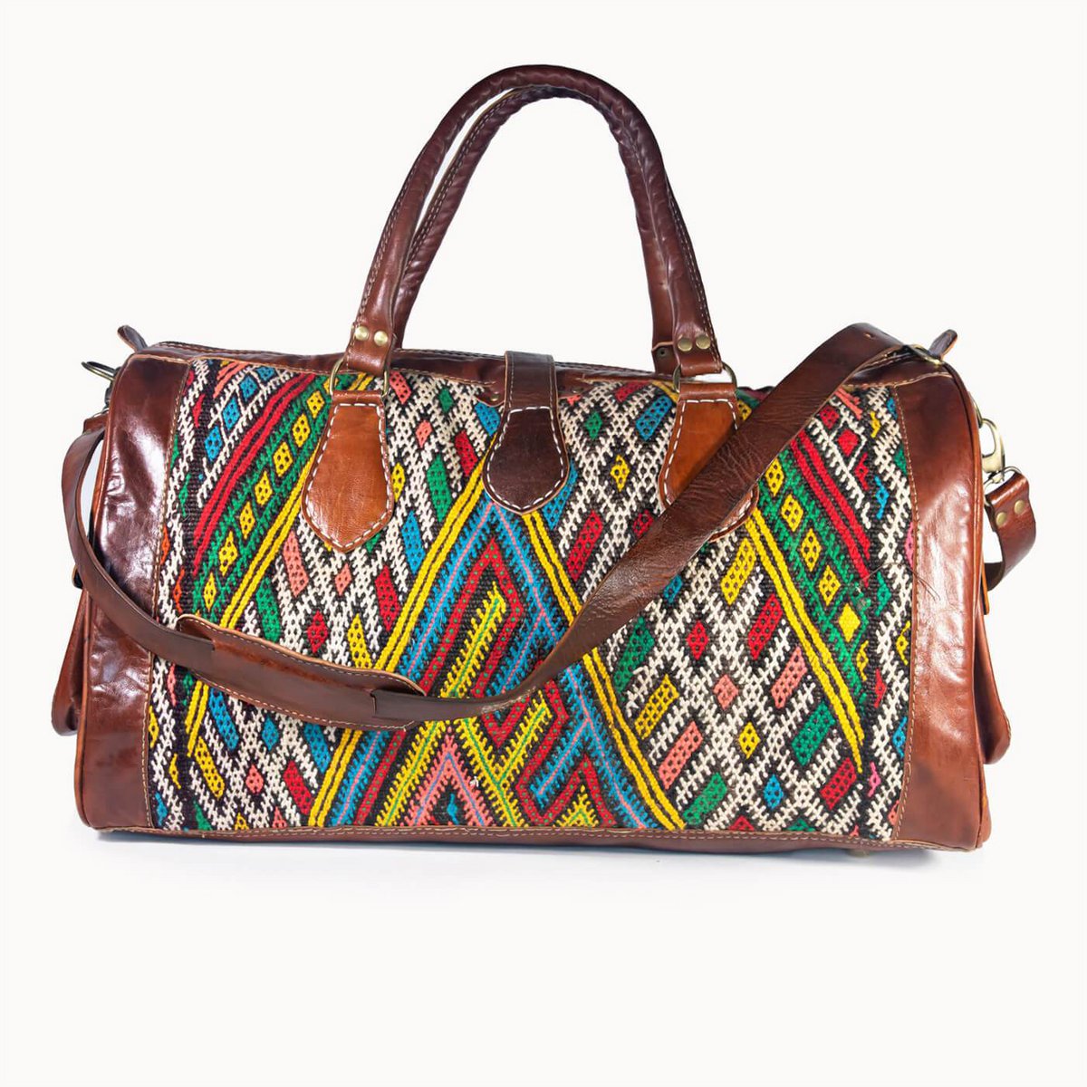 Sac en cuir 'Kilim X'