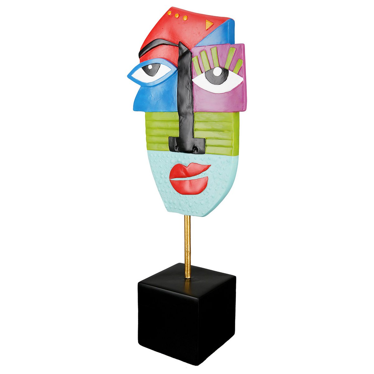 Sculpture visage Mondrian H.52 cm