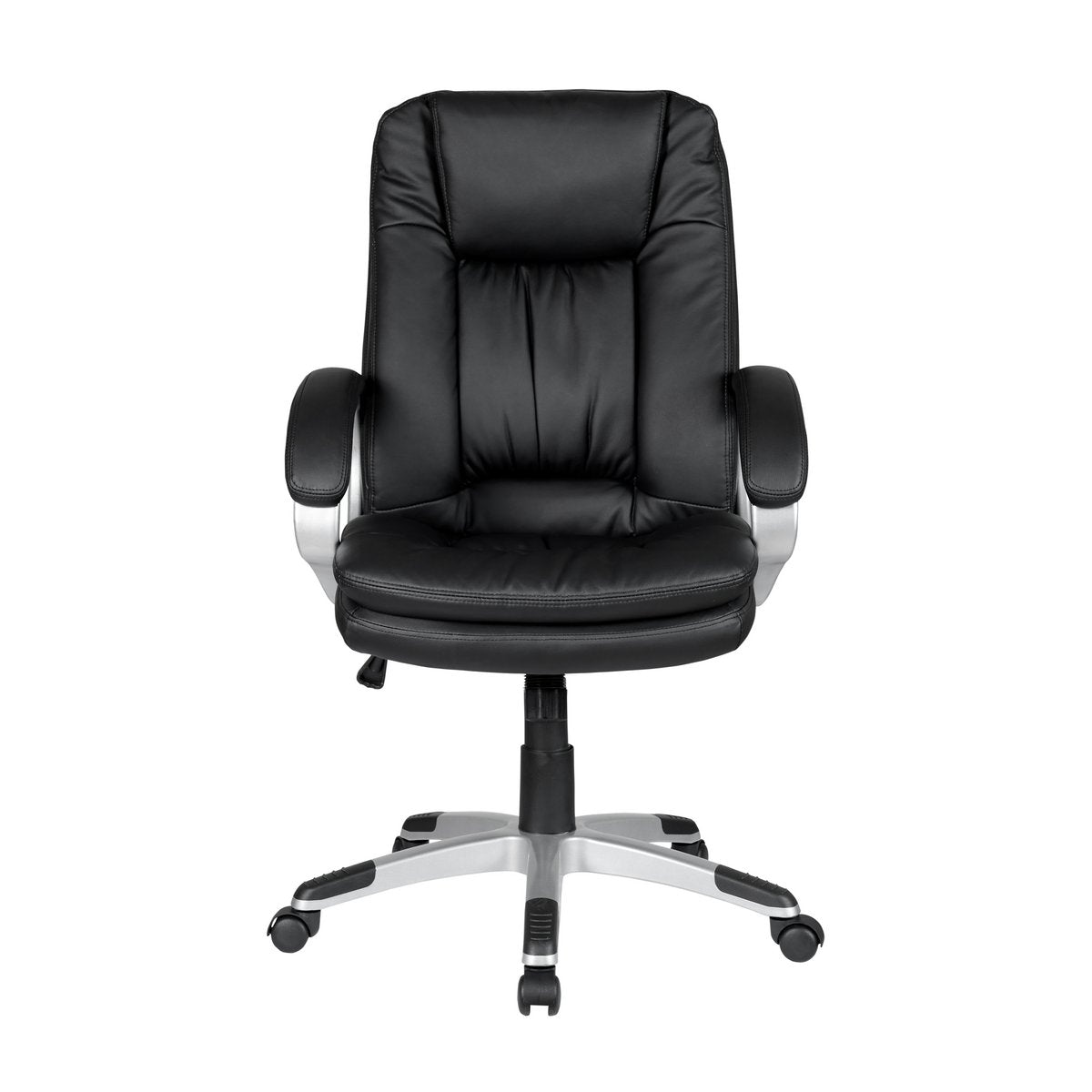 Chaise de bureau avec accoudoirs, noir