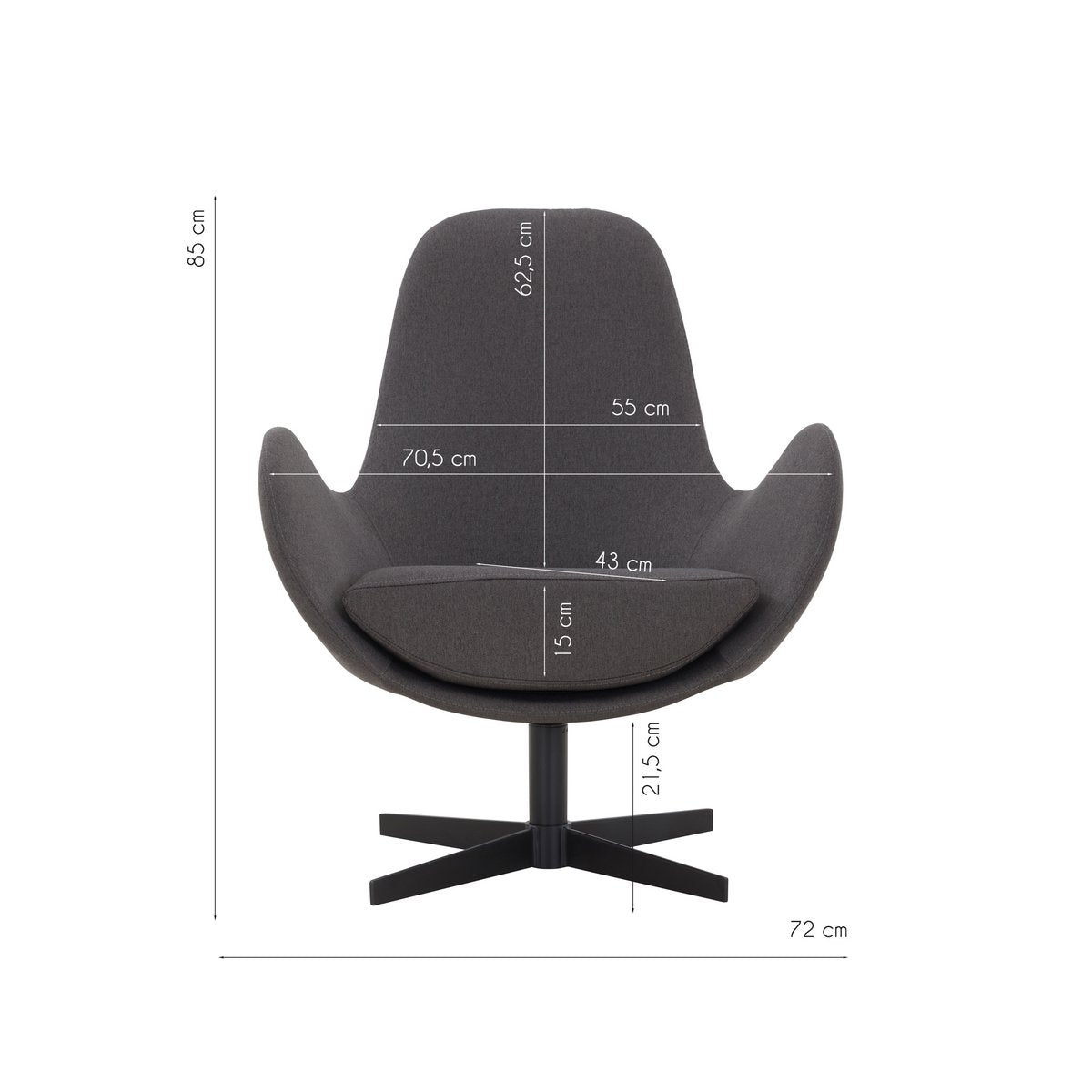 Fauteuil avec fonction pivotante