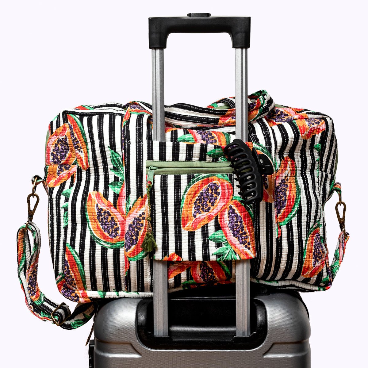 Grand sac de voyage "mon amour de papaye"