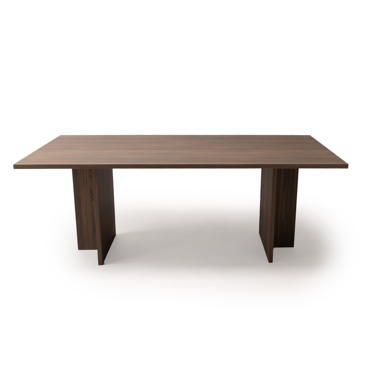 Table à manger Clay 200 x 100cm, coloris marron noyer